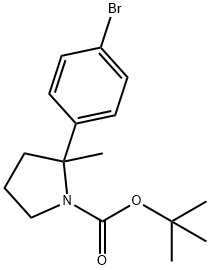 1-Pyrrolidinecarboxylic acid, 2-(4-bromophenyl)-2-methyl-, 1,1-dimethylethyl ester