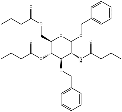 D-Glucopyranoside, phenylmethyl 2-deoxy-2-[(1-oxobutyl)amino]-3-O-(phenylmethyl)-, 4,6-dibutanoate