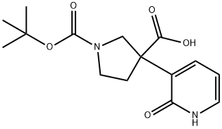 1,3-Pyrrolidinedicarboxylic acid, 3-(1,2-dihydro-2-oxo-3-pyridinyl)-, 1-(1,1-dim…