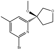 2-bromo-6-[(3S)-3-methoxytetrahydrofuran-3-yl]-4-methyl-pyridine