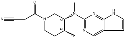 3-((3R,4R)-4-methyl-3-(methyl(7H-pyrrolo[2,3-d]pyrimidin-2-yl)amino)piperidin-1-yl)-3-oxopropanenitrile