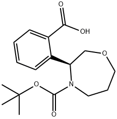 1,4-Oxazepine-4(5H)-carboxylic acid, 3-(2-carboxyphenyl)tetrahydro-, 4-(1,1-dimethylethyl) ester, (3S)-