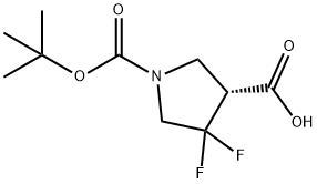 1,3-Pyrrolidinedicarboxylic acid, 4,4-difluoro-, 1-(1,1-dimethylethyl) ester, (3R)-