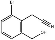 BENZENEACETONITRILE, 2-BROMO-7-(HYDROXYMETHYL)-