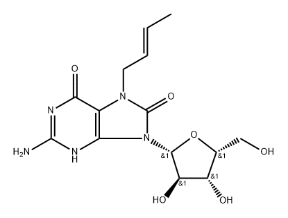 7-(Buten-2-yl)-7,8-dihydro-8-oxo-9-(beta-D-xylofuranosyl)guanine