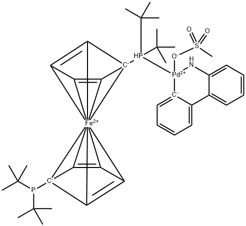 甲磺酸盐-1,1'-双(二叔丁基膦)二茂铁(2-氨基-1,1'-联苯-2-基)钯(II)