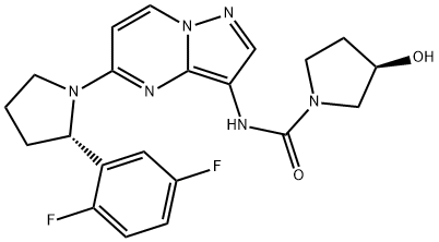 1-Pyrrolidinecarboxamide, N-[5-[(2S)-2-(2,5-difluorophenyl)-1-pyrrolidinyl]pyrazolo[1,5-a]pyrimidin-3-yl]-3-hydroxy-, (3R)-