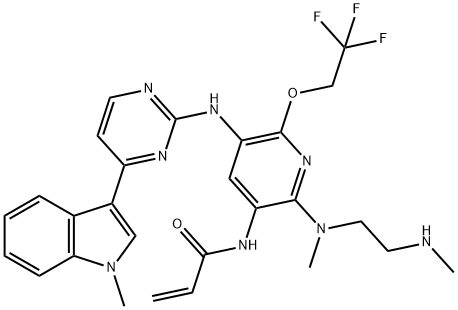 2-Propenamide, N-[5-[[4-(1-methyl-1H-indol-3-yl)-2-pyrimidinyl]amino]-2-[methyl[2-(methylamino)ethyl]amino]-6-(2,2,2-trifluoroethoxy)-3-pyridinyl]-
