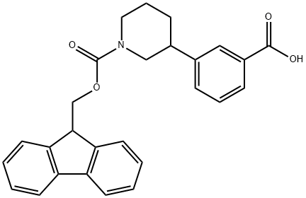 1-Piperidinecarboxylic acid, 3-(3-carboxyphenyl)-, 1-(9H-fluoren-9-ylmethyl) ester
