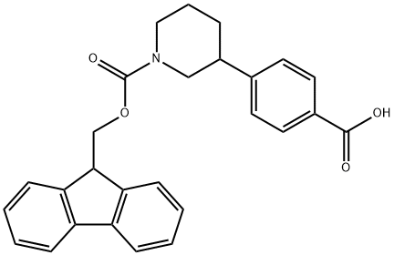 4-(1-{[(9H-fluoren-9-yl)methoxy]carbonyl}piperidin-3-yl)benzoic acid