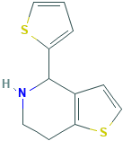 Thieno[3,2-c]pyridine, 4,5,6,7-tetrahydro-4-(2-thienyl)-