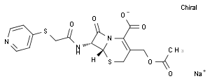sodium 3-[(acetyloxy)methyl]-8-oxo-7-{[(pyridin-4-ylsulfanyl)acetyl]amino}-5-thia-1-azabicyclo[4.2.0]oct-2-ene-2-carboxylate