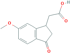 (6-methoxy-3-oxo-2,3-dihydro-1H-inden-1-yl)acetic acid