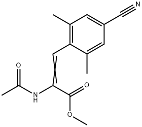 2-Propenoic acid, 2-(acetylamino)-3-(4-cyano-2,6-dimethylphenyl)-, methyl ester