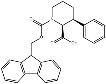1,2-Piperidinedicarboxylic acid, 3-phenyl-, 1-(9H-fluoren-9-ylmethyl) ester, (2S,3S)-