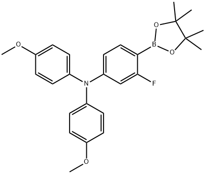 3-氟-N,N-双(4-甲氧基苯基)-4-(4,4,5,5-四甲基-1,3,2-二氧杂硼戊烷-2-基)苯胺