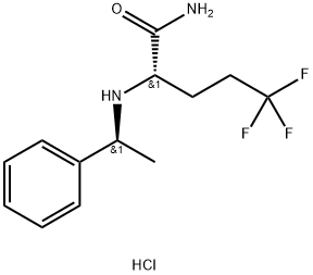 Pentanamide, 5,5,5-trifluoro-2-[[(1S)-1-phenylethyl]amino]-, hydrochloride (1:1), (2S)-