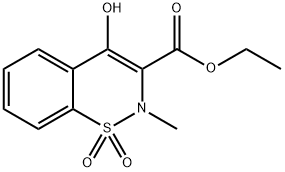 2-METHYL-4-HYDROXY-2H-1,2-BENZOTHIAZE-3-CAPROXYLIC ACID-1,1-DIOXIDE ETHYL ESTER