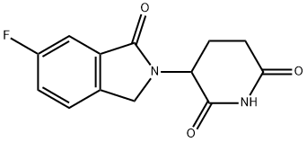 3-(6-fluoro-1,3-dihydro-1-oxo-2H-isoindol-2-yl)-2,6-piperidinedione