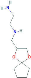 1,2-Ethanediamine,N-(1,4-dioxaspiro[4.4]non-2-ylmethyl)-(9CI)