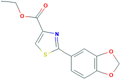 2-BENZO[1,3]DIOXOL-5-YL-THIAZOLE-4-CARBOXYLIC ACID ETHYL ESTER