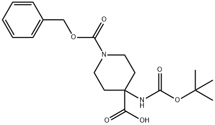 1-CBZ-4-(BOC-氨基)哌啶-4-甲酸