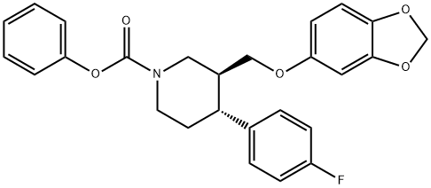 Phenyl (3S,4R)-3-[(1,3-benzodioxol-5-yloxy)methyl]-4-(4-fluorophenyl)piperidine-1-carboxylate