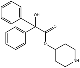 Benzeneacetic acid, α-hydroxy-α-phenyl-, 4-piperidinyl ester