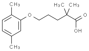 Valeric acid, 2,2-dimethyl-5-(2,5-xylyloxy)-