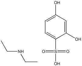2,4-dihydroxybenzenesulphonic acid, compound with diethylamine (1:1)