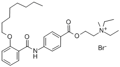 N,N-二乙基-N-甲基-2-((4((2-(辛氧基)苯甲酰)氨基)苯甲酰)氧基)乙烷铵溴化物