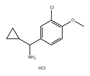 1-(3-chloro-4-methoxyphenyl)-1-cyclopropylmethanamine hydrochloride