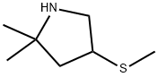 2,2-dimethyl-4-(methylsulfanyl)pyrrolidine