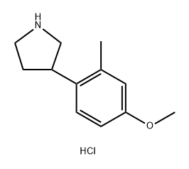 3-(4-methoxy-2-methylphenyl)pyrrolidinehydrochloride