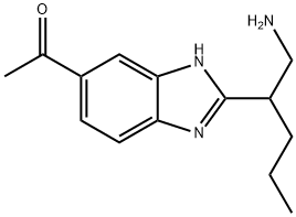 Ethanone, 1-[2-[1-(aminomethyl)butyl]-1H-benzimidazol-6-yl]-