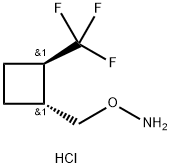 rac-O-{[(1R,2R)-2-(trifluoromethyl)cyclobutyl]methyl}hydroxylamine hydrochloride, trans