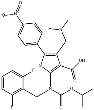 3-THIOPHENECARBOXYLIC ACID, 2-[[(2,6-DIFLUOROPHENYL)METHYL][(1-METHYLETHOXY)CARBONYL]AMINO]-4-[(DIME