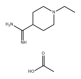1-ethylpiperidine-4-carboximidamide, acetic acid