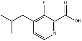 3-fluoro-4-(2-methylpropyl)pyridine-2-carboxylic acid