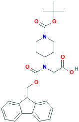 FMOC-N-(1-BOC-4-哌啶基)甘氨酸