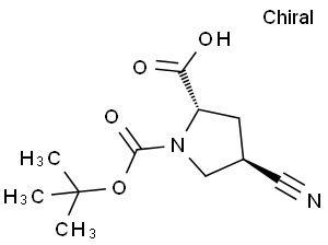 (2S,4R)-1-(tert-butoxycarbonyl)-4-cyanopyrrolidine-2-carboxylic acid