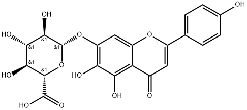 5,6-Dihydroxy-4-oxo-2-(4-hydroxyphenyl)-4H-1-benzopyran-7-yl β-D-glucopyranosiduronic acid