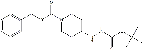 1-Piperidinecarboxylic acid,4-[2-[(1,1-dimethylethoxy)carbonyl]hydrazino]-, phenylmethyl ester