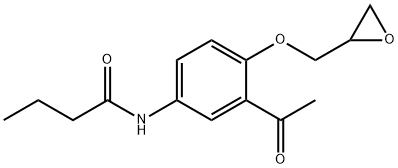 N-[3-acetyl-4-(oxiranylmethoxy)phenyl]butyramide