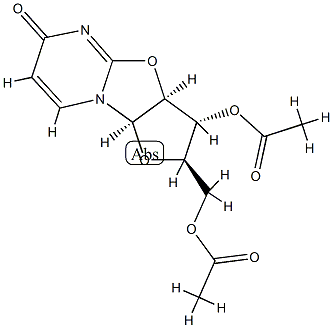 2α-(Acetoxymethyl)-3β-(acetoxy)-2,3,3aβ,8bβ-tetrahydro-6H-4-oxa-5,8a-diaza-4H-indeno[1,2-b]furan-6-one