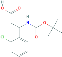3-[(tert-butoxycarbonyl)amino]-3-(2-chlorophenyl)propanoic acid