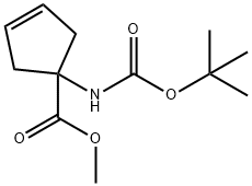 3-Cyclopentene-1-carboxylicacid,1-[[(1,1-dimethylethoxy)carbonyl]amino]-,methylester