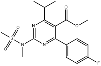 METHYL 4-(4-FLUOROPHENYL)-6-ISOPROPYL-2-[(N-METHYL-N-METHANESULFONYL)-AMINO]-PYRIMIDINE-5-CARBOXYLATE