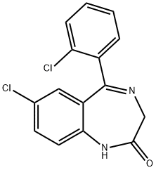 5-(2-chlorophenyl)-7-chloro-1,4-benzodiazepin-2-one