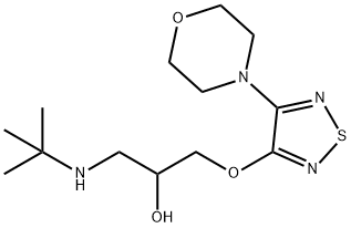 2-Propanol, 1-[(1,1-dimethylethyl)amino]-3-[[4-(4-morpholinyl)-1,2,5-thiadiazol-3-yl]oxy]- (9CI)